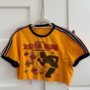 Vintage Cropped Rolling Stones Tee